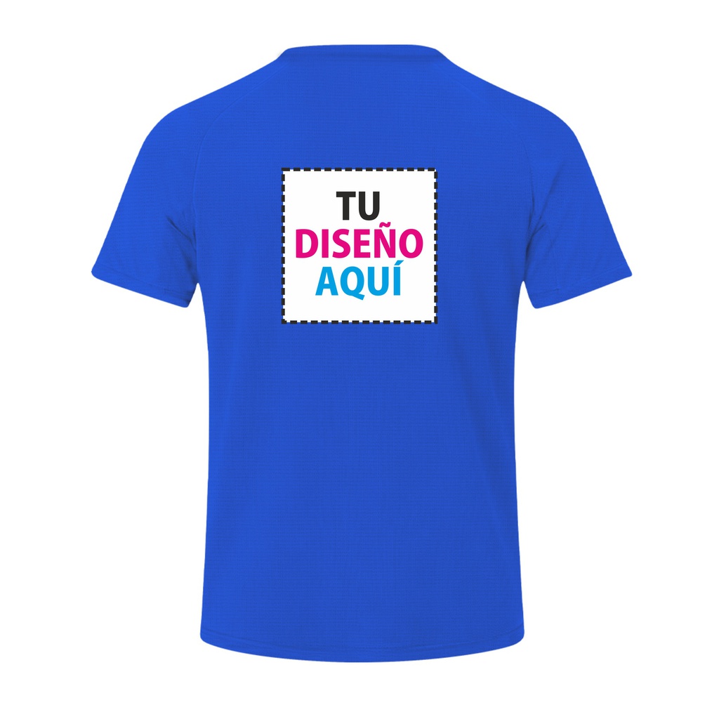 Camiseta técnica personalizada a la espalda
